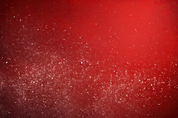 Red background with vintage texture and snowflake