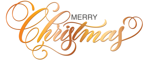 Fotobehang merry christmas lettering vector eps © senimanto