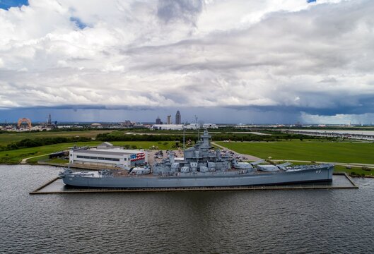 The USS Alabama Battleship in Mobile, Alabama