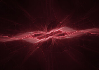 Cool blue abstract lightning, plasma and power element background