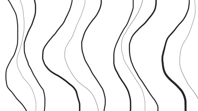 Movement of wavy vertical lines