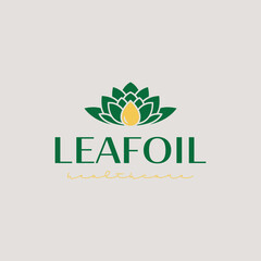 Leaf Oil Logo Template. Universal creative premium symbol. Vector illustration. Creative Minimal design template. Symbol for Corporate Business Identity