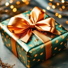 gift box with bow. birthday, new year