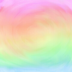 abstract colorful background. Hologram pastel rainbow multicolor circle background in galaxy 