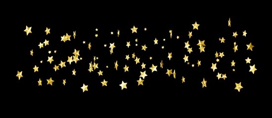 XMAS stars background, sparkle lights confetti falling. magic shining Flying christmas stars on night