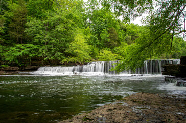 Waterfall at Old Stone Forst State Park in Tennesse.