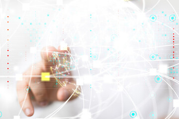 Software, web development, programming concept. Abstract Programming