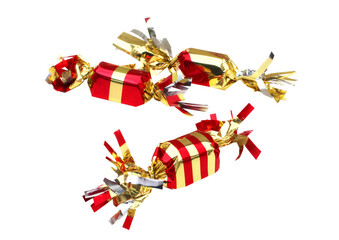 Papillotes - Bonbons de Noël / Fond transparent