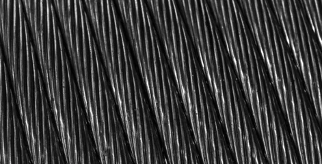 Foto op Plexiglas black copper wires with visible details. background or texture © Krzysztof Bubel