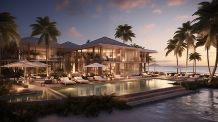 luxury resort on the beach