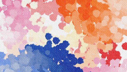 abstract colorful watercolor background with canvas textures.