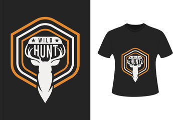 Hunting typography vector t shirt design.