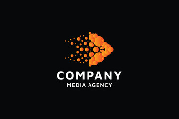 Media Play Pixel Logo
