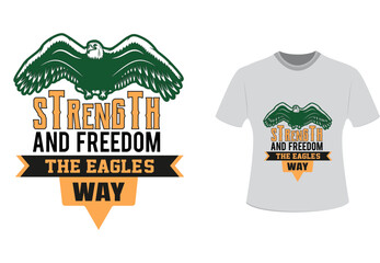 Vintage Colored American Eagle Poster or  Tshirt