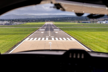 Aircraft Landing On Runway