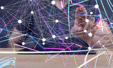 conference Digital Network and data concept 3d