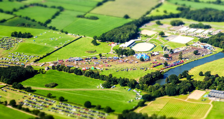 Circus or Funfair Seen From Above