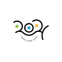 2024 typography logo design concept