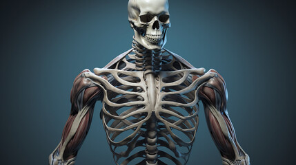 muscular skeleton created with Generative Ai