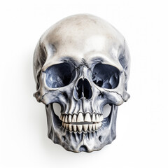 Obraz premium Skull head isolated on white background