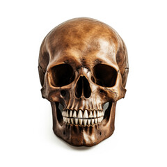 Obraz premium Skull head isolated on white background