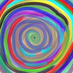ABSTRACT BRUSH CIRCLE