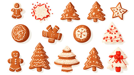 variety set of christmas cookie gingerbread doodles