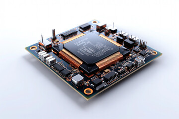 Semiconductor main frame on white background - a symbol of National Technology Day