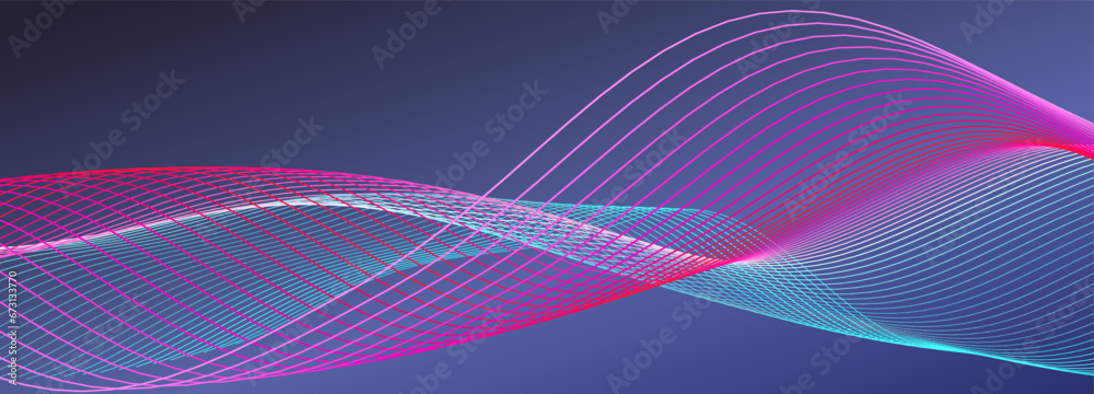 Poster music abstract background. equalizer for music. abstract digital wave of lines. vector illustration