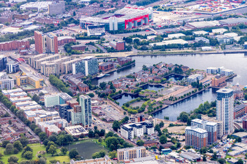 Naklejka premium Manchester City Aerial View