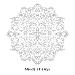  Adult Enchanted Mandala Design Coloring book page vector file