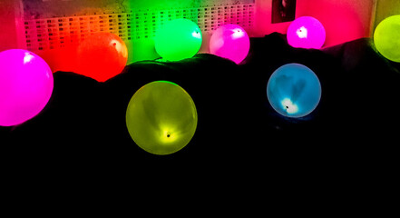 Inflated Party Balloons