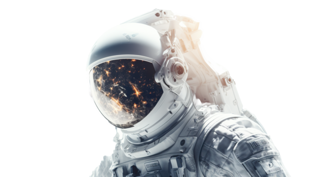 Astronaut white suit Space exploration concept - Powered by Adobe
