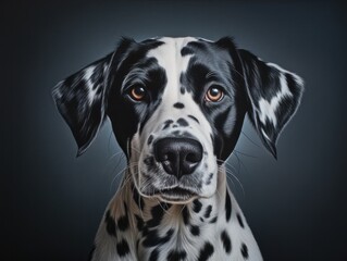 portrait of a young dog. human's best friend. 