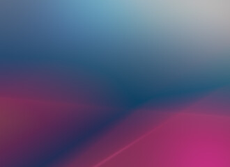 Abstract, modern and vibrant blurred pink, light blue and blue background with color gradient and copy space.