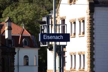 Fototapeta na wymiar a sign of eisenach germany