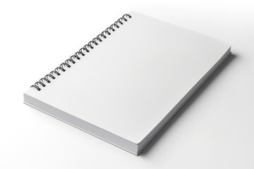 notepad, note book on white background