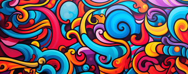 colorful graffiti inspired abstract background