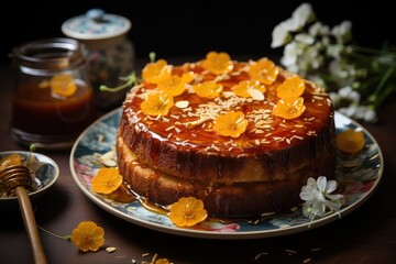 Homemade Orange cake, Mandarin orange cake.
