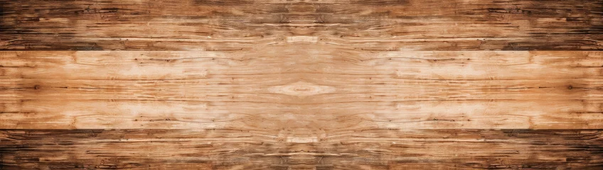 Foto op Aluminium old wood texture surface, old brown rustic light bright wooden texture ,Dark wood texture background surface with old natural pattern , wood  banner  © Planetz