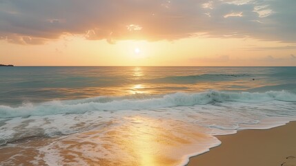 A Breathtaking Coastal Landscape at Sunset