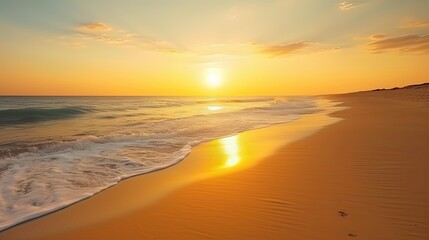 Obraz premium A breathtaking coastal landscape at sunset