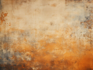 Oil-Stained Vintage Paper: Rustic Orange Grunge Effect
