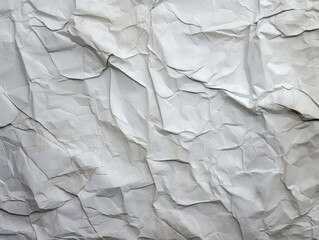 Crumpled Vintage Paper with Light Gray Uneven Texture
