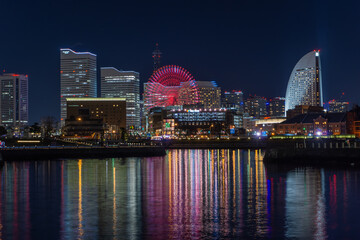 みなとみらい21の夜景