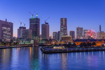 Fototapeta premium みなとみらい21の夜景