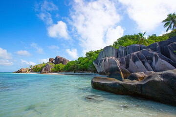 Seychelles beautiful beach - 673165968