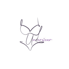 a logo symbolizing women's underwear