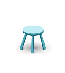 simple stool on white background