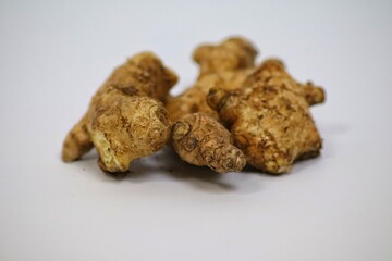 ginger on a white background